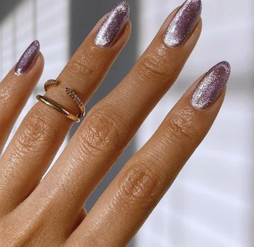 A textured nail look in any shade